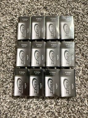 New pack of Zynex 9 volt batteries for electronics, medical, toys, devices